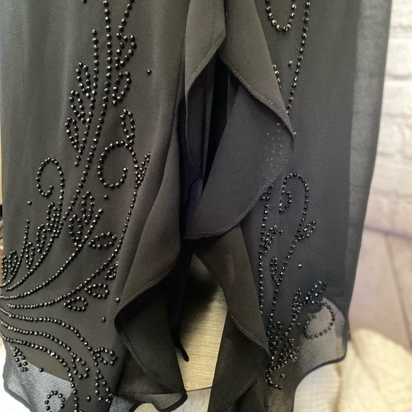 R&M Richards Black Evening Dress with Jacket Sz 18W - Picture 6 of 14